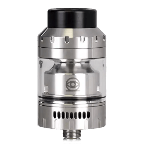 Vaperz Cloud Osiris RTA Brushed Steel / 25mm On White Background