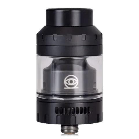 Vaperz Cloud Osiris RTA Matte Black / 25mm On White Background