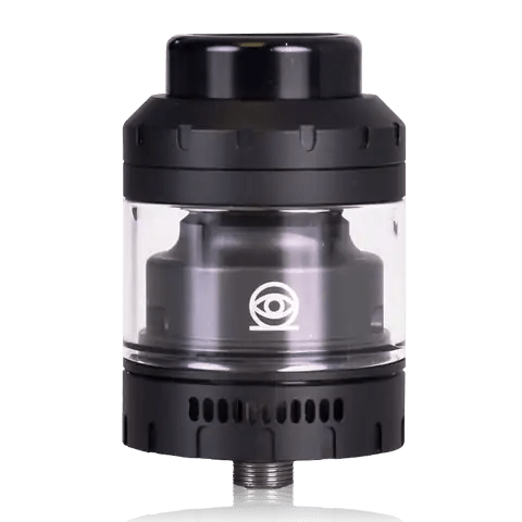 Vaperz Cloud Osiris RTA Matte Black / 30mm On White Background