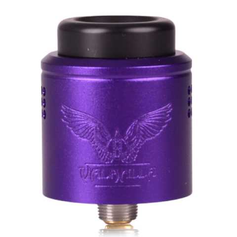 Vaperz Cloud Valhalla Micro 25mm RDA Satin Purple On White Background