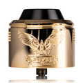 Vaperz Cloud Valhalla V2 RDA 40mm 24k Gold On White Background