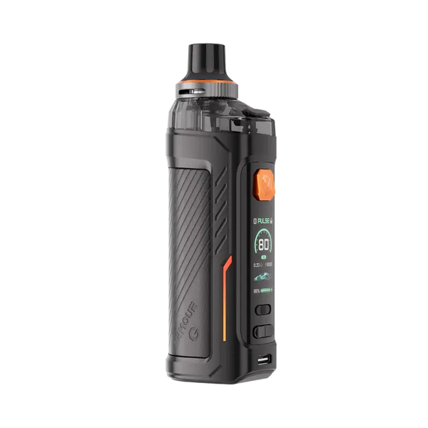 vaporesso armour g vape kit black on black background