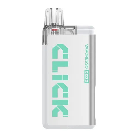 vaporesso coss click disposable menthol on white background