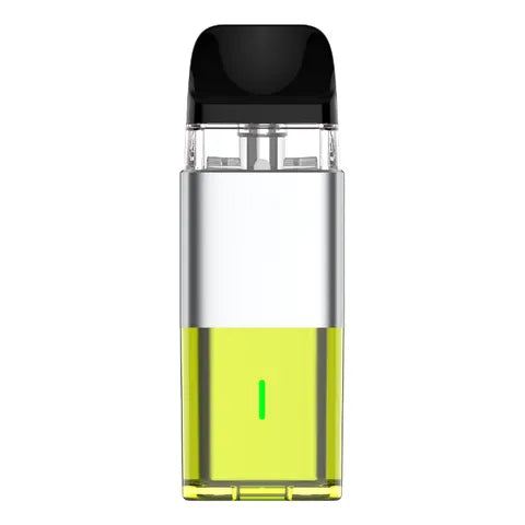 vaporesso cube pod vape kit cyber lime on white background