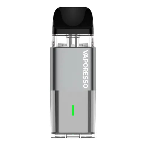 vaporesso cube pod vape kit grey on white background