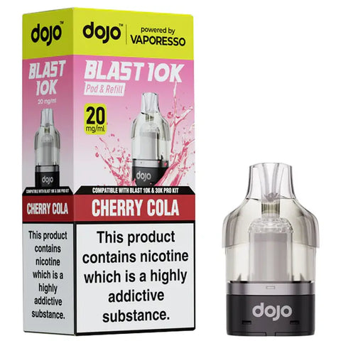 Vaporesso Dojo Blast 10K Prefilled Pods + Refill Container Cherry Cola