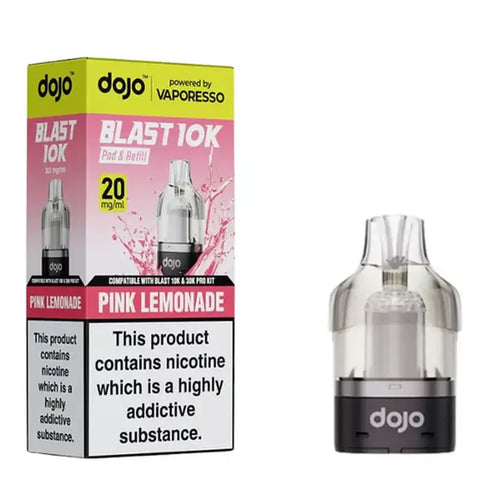 Vaporesso Dojo Blast 10K Prefilled Pods + Refill Container Pink Lemonade