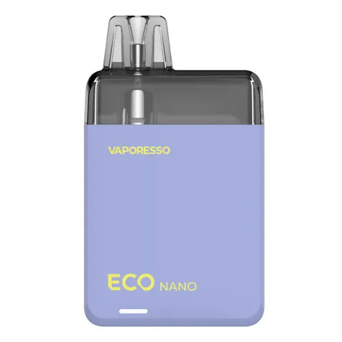 vaporesso eco nano foggy blue on white background