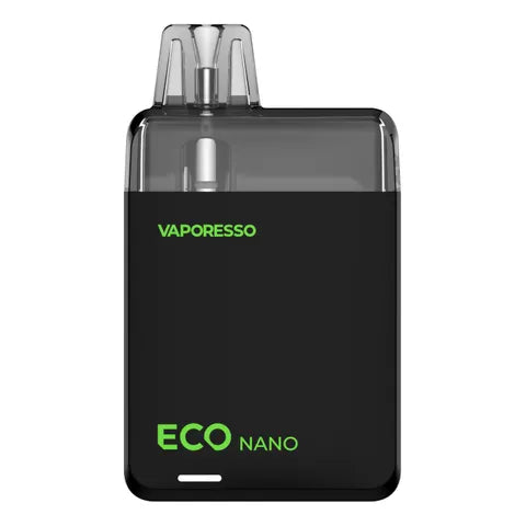 vaporesso eco nano midnight black on white background