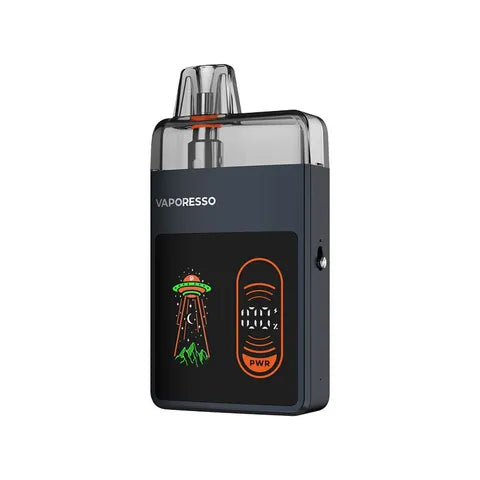 vaporesso eco nano pro pod kit gunmetal on white background