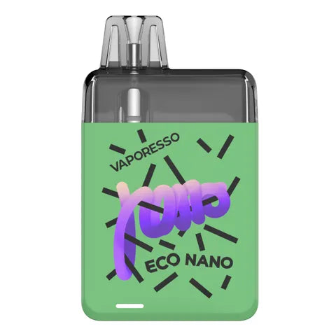 vaporesso eco nano spring green on white background