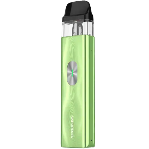 vaporesso xros 4 mini pod vape kit in ice green colour on clear background