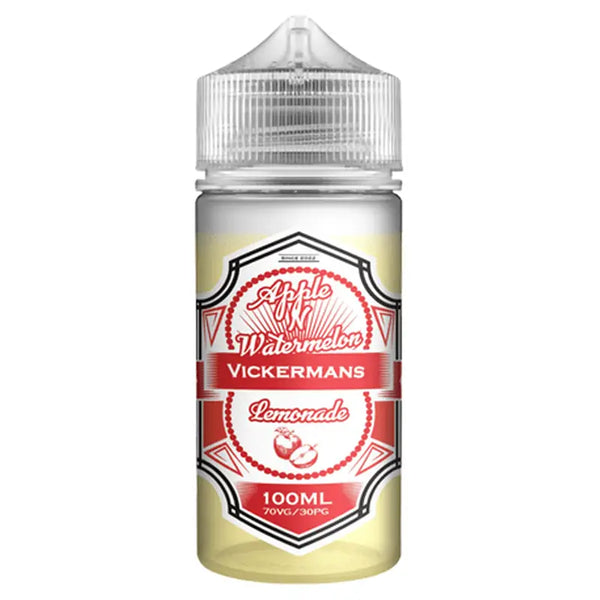 Vickermans Lemonade 100ml Shortfill Vape Juice Apple & Watermelon Lemonade