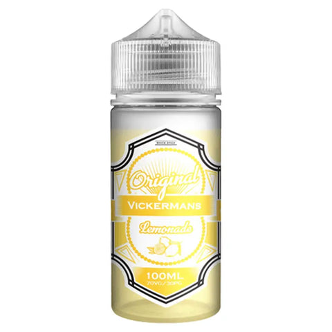 Vickermans Lemonade 100ml Shortfill Vape Juice Original Lemonade