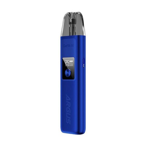 VooPoo Argus G Pod Kit Satin Blue On White Background