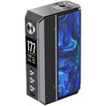 VooPoo Drag 4 Box Mod 177W Gunmetal & Ocean Blue On White Background