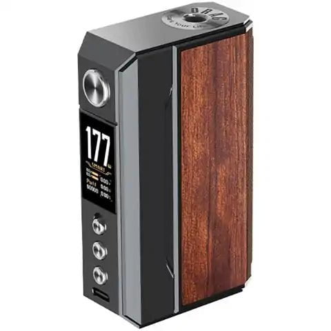 VooPoo Drag 4 Box Mod 177W Gunmetal & Rosewood On White Background