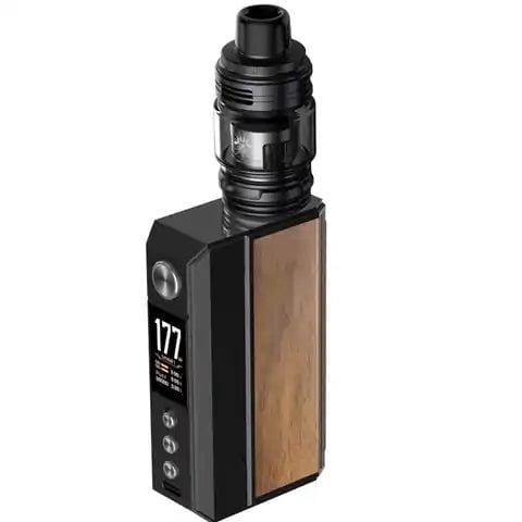 VooPoo Drag 4 Kit Black & Walnut On White Background