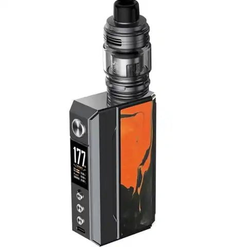 VooPoo Drag 4 Kit Gunmetal & Tropical Orange On White Background