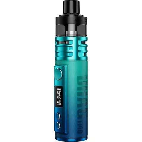 VooPoo Drag H40 Pod Kit Sky Blue On White Background