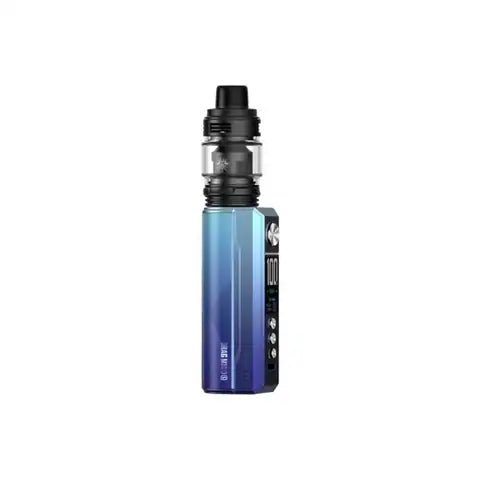 Voopoo Drag M100S Vape Kit Cyan & Blue On White Background