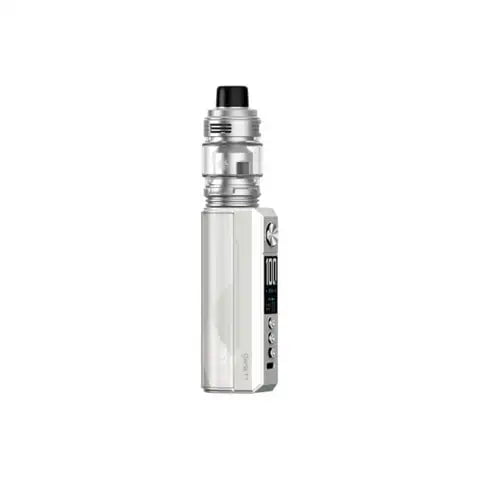 Voopoo Drag M100S Vape Kit Pearl White On White Background