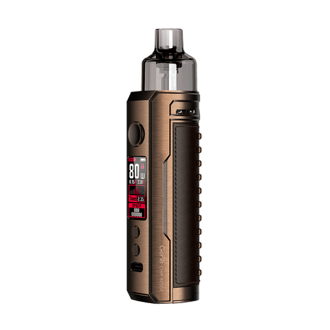 Voopoo Drag X 80W Mod Pod Kit Bronze Knight On White Background