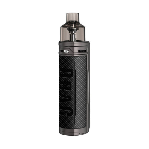 Voopoo Drag X 80W Mod Pod Kit Carbon Fiber On White Background