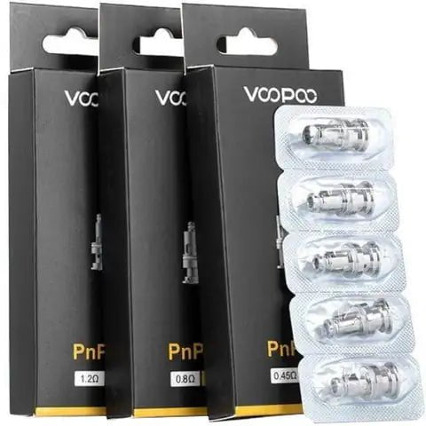 Voopoo PnP Replacement Coils On White Background