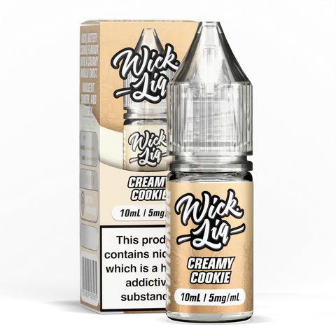 Wick Liq Bar Juice 10ml Nic Salts Creamy Cookie 5mg