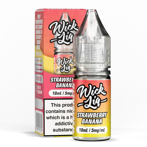 Wick Liq Bar Juice 10ml Nic Salts Strawberry Banana 5mg