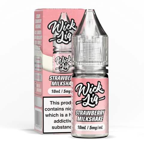 Wick Liq Bar Juice 10ml Nic Salts Strawberry Milkshake 5mg