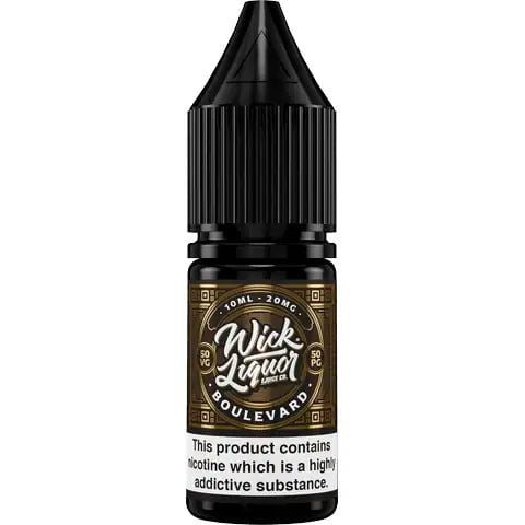 Wick Liquor 10ml Nic Salts Boulevard / 20mg On White Background