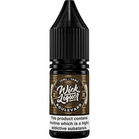 Wick Liquor 10ml Nic Salts Boulevard Shattered / 10mg On White Background