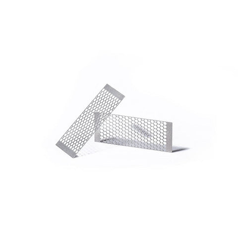 Wotofo Mesh-Style Multi Hole 0.18ohm Mesh Strips On White Background