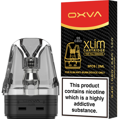 OXVA Xlim SS Replacement Pods 0.6ohm