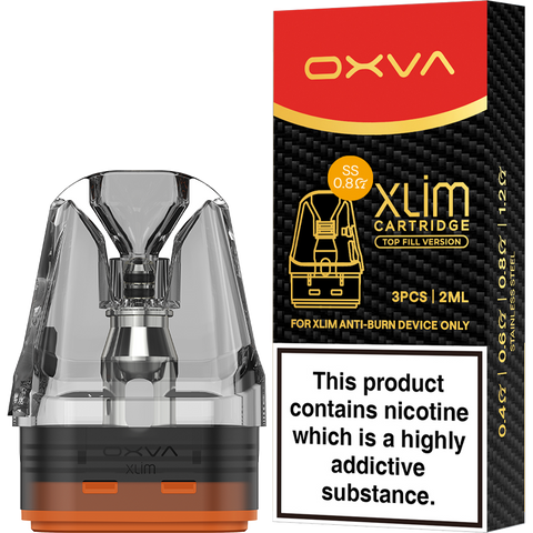 OXVA Xlim SS Replacement Pods 0.8ohm