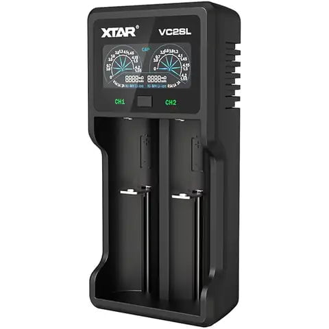 Xtar VC2SL Battery Charger On White Background