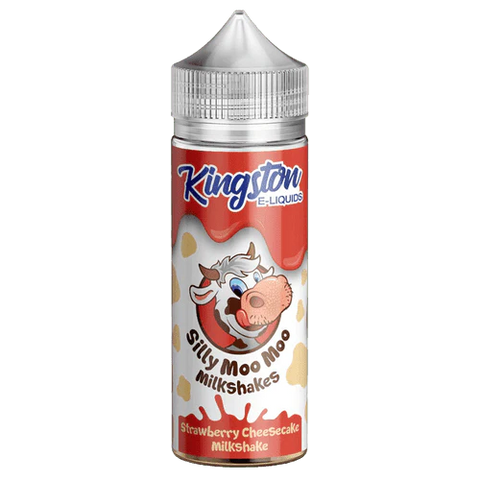 KINGSTON 70 30 MILKSHAKES STRAWBERRY CHEESECAKE 100ML ON BLACK BACKGROUND