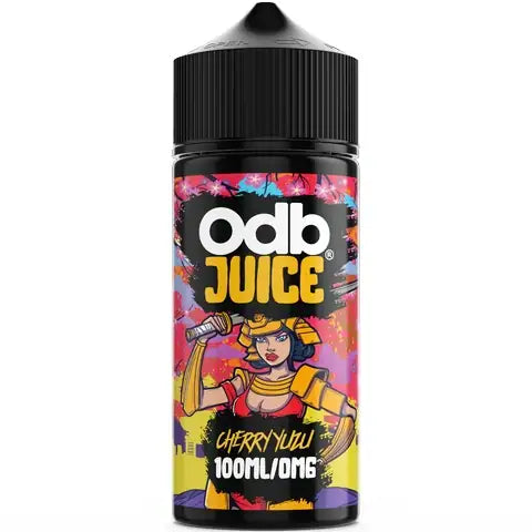 ODB Juice Cherry Yuzu 100ml bottle on white background