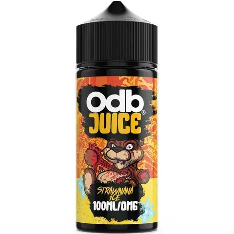 ODB Juice strawnana ice 100ml bottle on white background