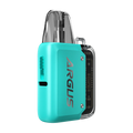 voopoo argus p1 kit aqua blue on black background